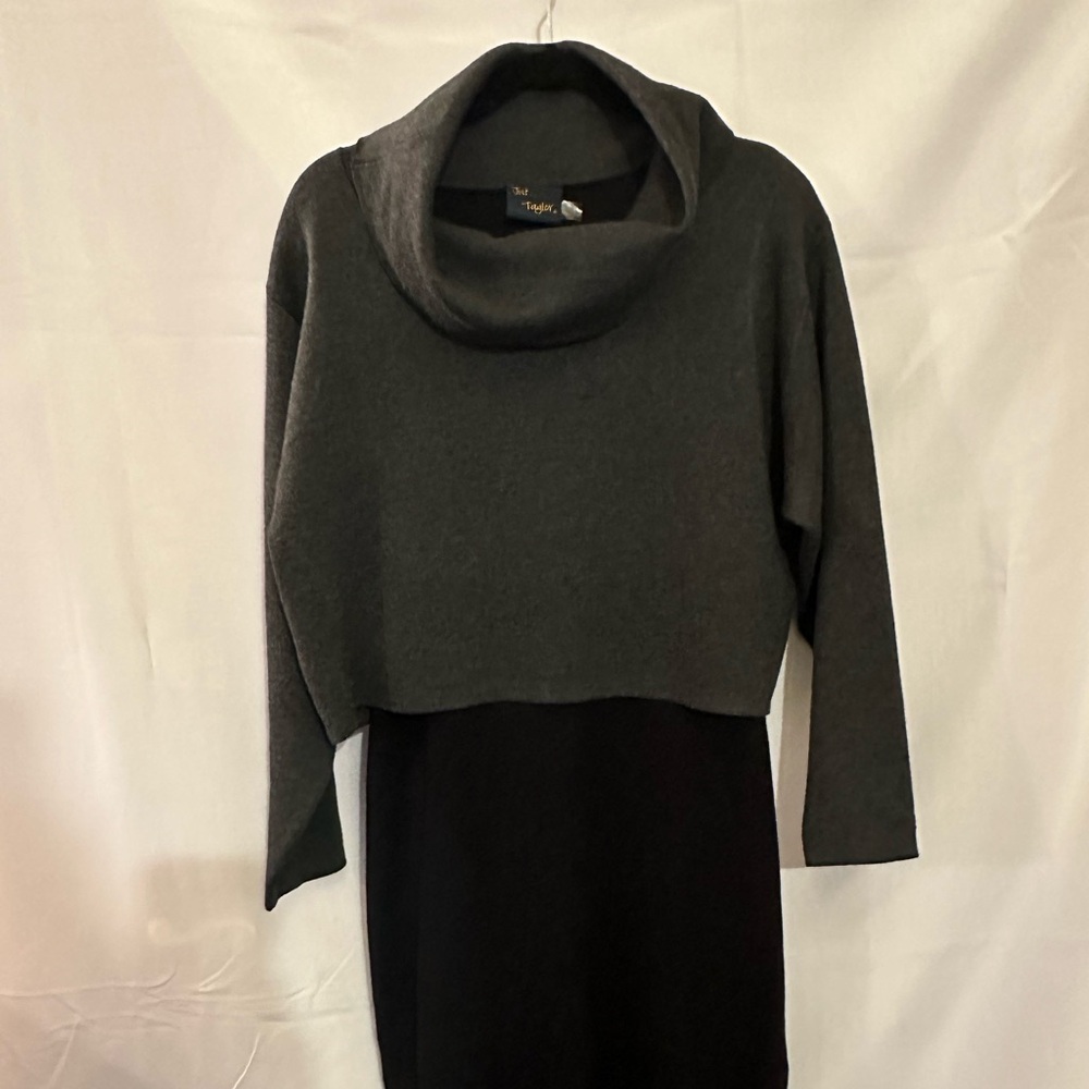 Just Taylor knit sweater dress unique design